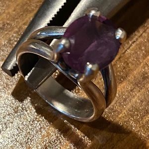 James Avery Oval Amethyst Ring